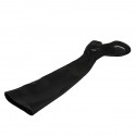 Botas sobre la rodilla para mujer en piel y material elastico negro tacon 3 - Tallas disponibles:  33, 34