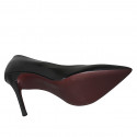 Escarpin à bout pointu pour femmes en cuir verni noir talon 10 - Pointures disponibles:  32, 34