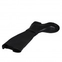 Bottes pour femmes en cuir noir avec boucle et elastiques talon 4 - Pointures disponibles:  33, 44, 45