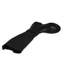 Bottes pour femmes en cuir noir avec boucle et elastiques talon 4 - Pointures disponibles:  44, 45
