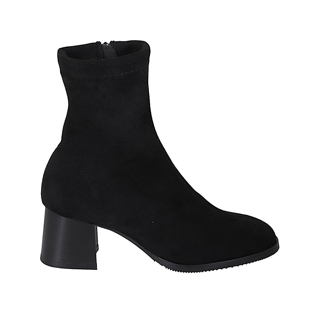 Suede hot sale zipper boots