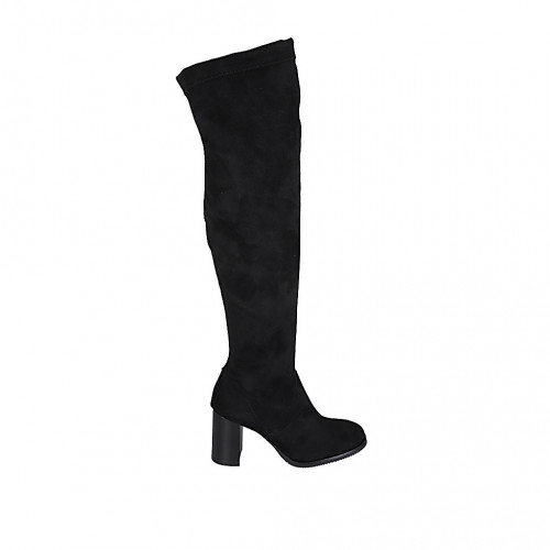 Woman's over-the-knee boot in black...