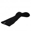 Bottes pour femmes avec fermeture eclair en daim et materiau elastique noir talon 3 - Pointures disponibles:  32, 43