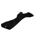 Woman's pointy boot in black suede and elastic material with zipper heel 5 - Available sizes:  32, 42, 43