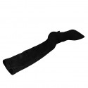 Bottes à bout pointu au-dessus de genou pour femmes en daim et materiau elastique noir talon 7 - Pointures disponibles:  33, 42, 43