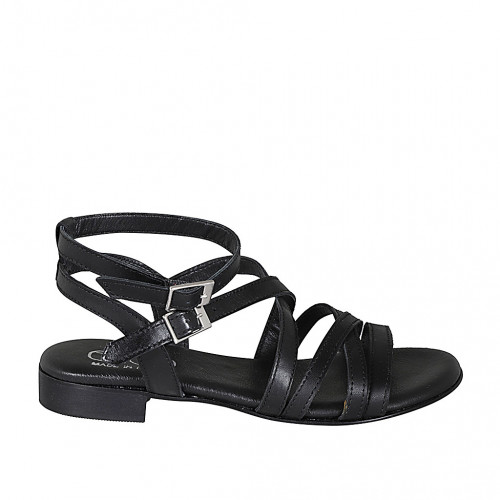 Woman's sandal with two straps in...