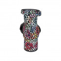 Scarpa aperta da donna con cinturino in camoscio stampato mosaico multicolore tacco 5 - Misure disponibili: 32, 33, 34