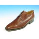 Zapato derby clasico con cordones para hombre en piel marron - Tallas disponibles:  52, 53, 54