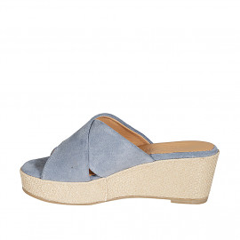Woman's mules in light blue... 2