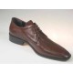 Chaussure derby à lacets en cuir marron - Pointures disponibles:  50