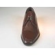 Zapato derby con cordones para hombre en piel marron - Tallas disponibles:  50
