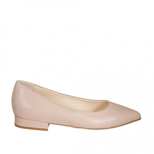 Woman's pointy ballerina shoe in rose...
