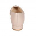 Ballerine à bout pointu pour femmes en cuir rose talon 2 - Pointures disponibles:  32, 44
