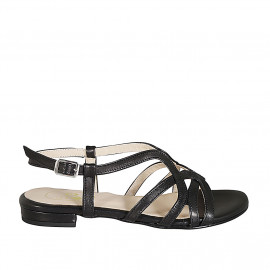 Woman's sandal in black...