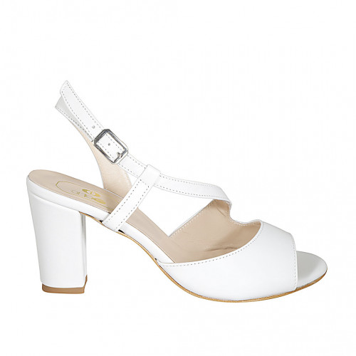 Woman's sandal in white-colored...