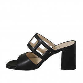 Woman's mules with squared... 2