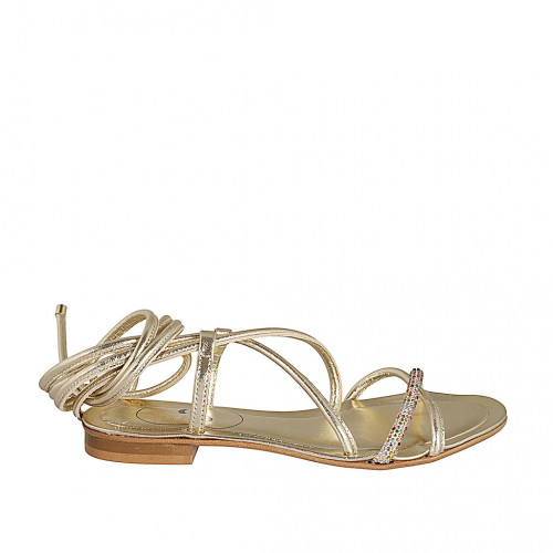 Woman's gladiator sandal with...