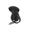 Sandale spartiates à lacets avec strass pour femmes en cuir noir talon 1 - Pointures disponibles:  34, 45