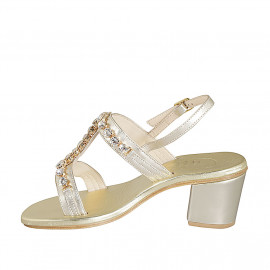 Woman's sandal with golden... 2