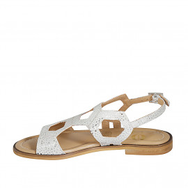 Woman's sandal in silver... 2