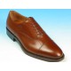 Chaussure oxford à lacets pour hommes avec bout droit en cuir marron - Pointures disponibles:  52