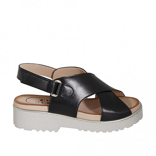 Woman's sandal with velcro strap in...