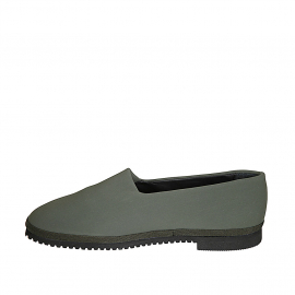 Mocassin frioulanes pour femmes en tissu elastique vert talon 2 - Pointures disponibles:  32, 33, 35, 42, 43, 44 2