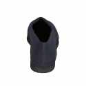 Mocassin frioulanes pour femmes en tissu elastique belu foncé talon 2 - Pointures disponibles:  33, 34, 35