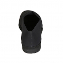Mocassin frioulanes pour femmes en tissu elastique noir talon 2 - Pointures disponibles:  35