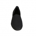 Mocassin frioulanes pour femmes en tissu elastique noir talon 2 - Pointures disponibles:  35