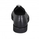 Scarpa stringata classica modello Oxford da uomo con puntale in pelle nera - Misure disponibili: 46, 48, 49, 50, 51