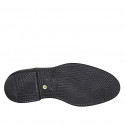 Scarpa stringata classica modello Oxford da uomo con puntale in pelle nera - Misure disponibili: 46, 48, 49, 50, 51