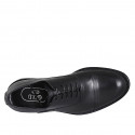 Scarpa stringata classica modello Oxford da uomo con puntale in pelle nera - Misure disponibili: 46, 48, 49, 50, 51