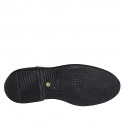 Chaussure Oxford à lacets avec bout droit pour hommes en cuir marron - Pointures disponibles:  46, 50, 51