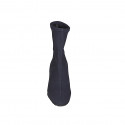 Woman's ankle boot in blue elastic fabric heel 5 - Available sizes:  32, 33, 35, 42, 44, 45