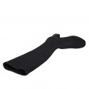 Woman's boot in black elastic fabric heel 5 - Available sizes:  32, 33, 34, 45, 46