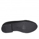 Ballerine avec accessoire et bout droit pour femmes en cuir verni noir talon 3 - Pointures disponibles:  32, 44