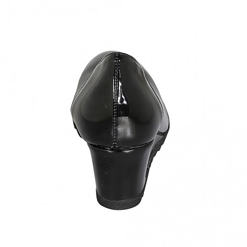 Talons Compensés Noirs Femme - Marque Barratts, Taille 5, Neufs Sans Boîte