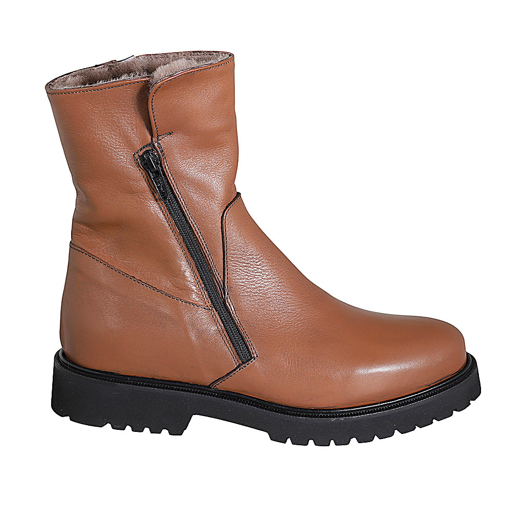 Bottine a talon avec fermeture eclair hot sale