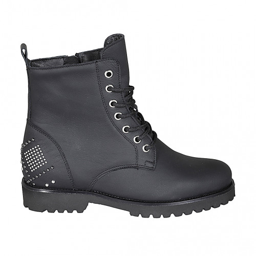 Damenstiefelette mit Schnürsenkeln,...