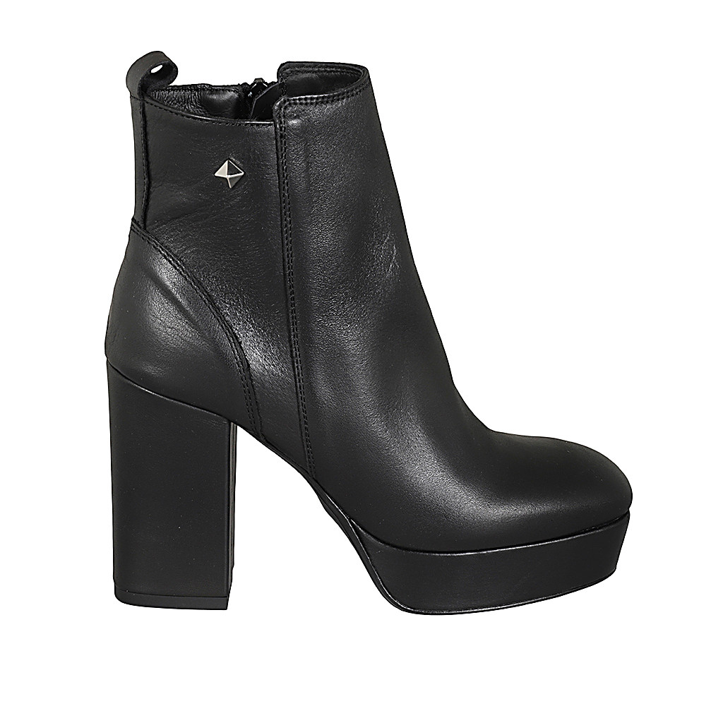 Bottines plateforme fermeture éclair sale