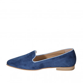 ﻿Woman's mocassin in blue... 2