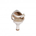 Chaussure ouverte au talon à bout pointu pour femmes en cuir verni rose talon 5 - Pointures disponibles:  32, 33, 34, 35, 42