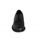 Chaussure derby de haute qualité avec lacets et bout droit pour hommes en cuir noir - Pointures disponibles:  36, 38, 46, 47, 48, 49, 50, 51, 53, 54