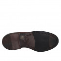 Zapato derby de alta calidad con cordones y punta de ala para hombres en piel cognac - Tallas disponibles:  36, 37, 38, 46, 47, 48, 49, 50, 51, 52, 53, 54