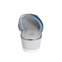 Mule pour femmes en daim bleu clair, bleu gris et bleu talon compensé 4 - Pointures disponibles:  33, 34, 35