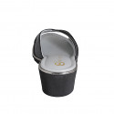 Mule pour femmes en cuir noir talon compensé 4 - Pointures disponibles:  33, 34, 35, 43
