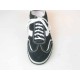 Chaussure sportif à lacets pour hommes en daim noir et cuir blanc - Pointures disponibles:  36