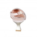 Slingback à bout pointu pour femmes en cuir verni nude avec talon bobine 5 - Pointures disponibles:  32, 33, 34, 35, 43, 44, 45