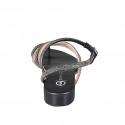 Sandalo infradito da donna in pelle nera con strass rame e argento e cinturino tacco 2 - Misure disponibili: 32, 33, 34, 35, 42, 43, 44, 45